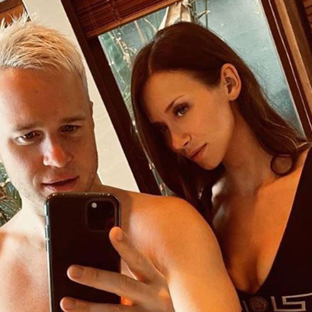 Olly Murs and his girlfriend Amelia show off their flawless physiques in cute Valentine's Day post