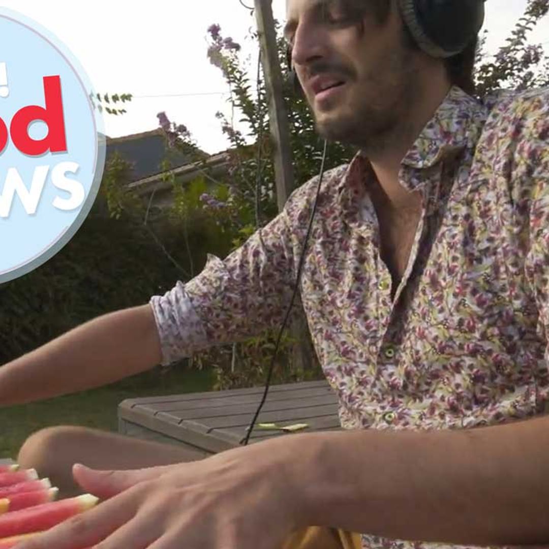 This musician playing a watermelon piano will brighten up your weekend, trust us