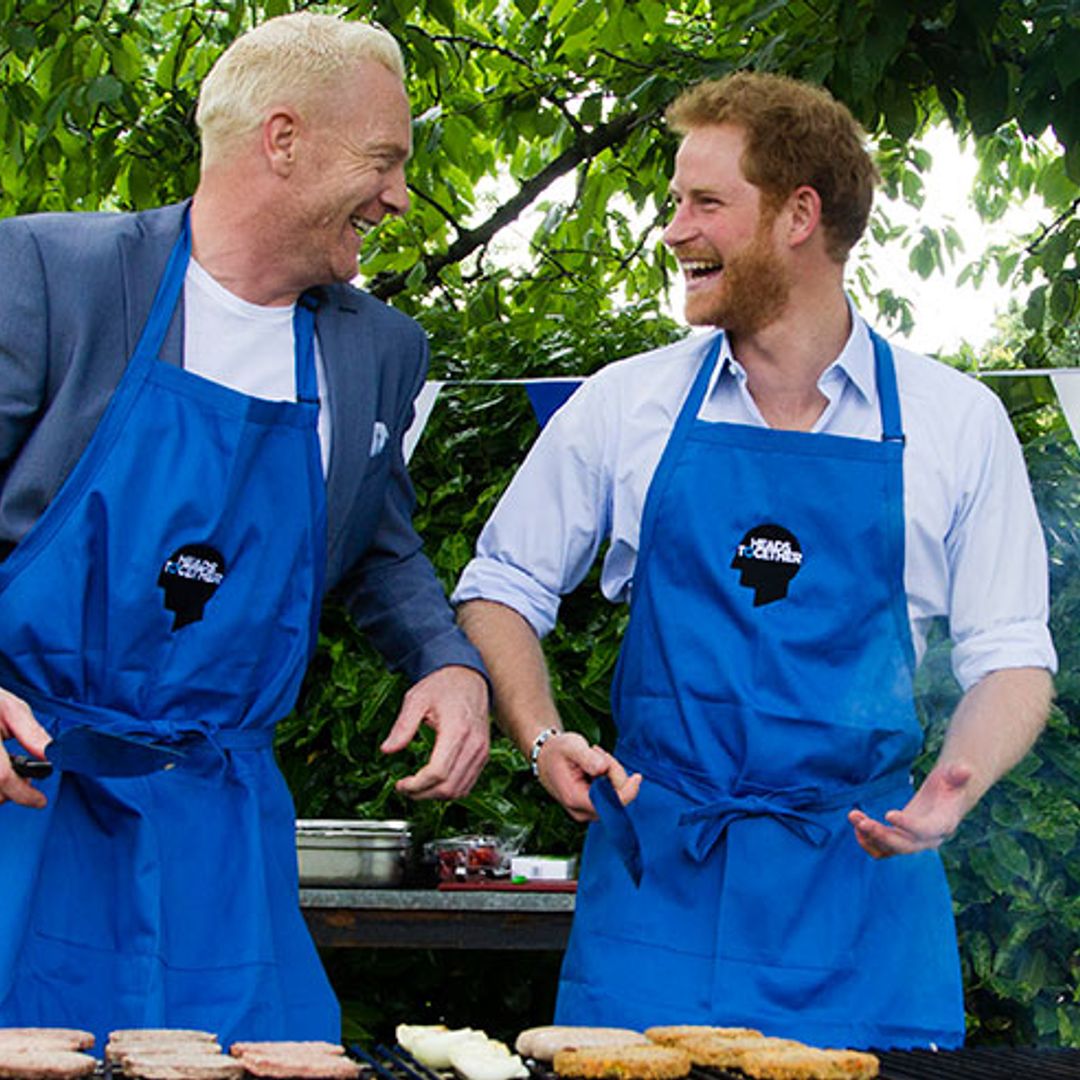 Prince Harry hosts BBQ for Heads Together charity campaign