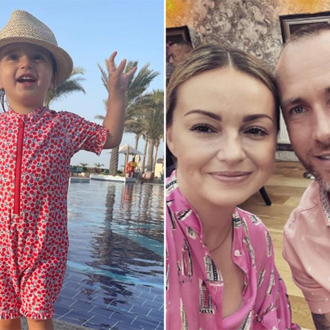 James and Ola Jordan treat toddler Ella to holiday after health battle – exclusive video