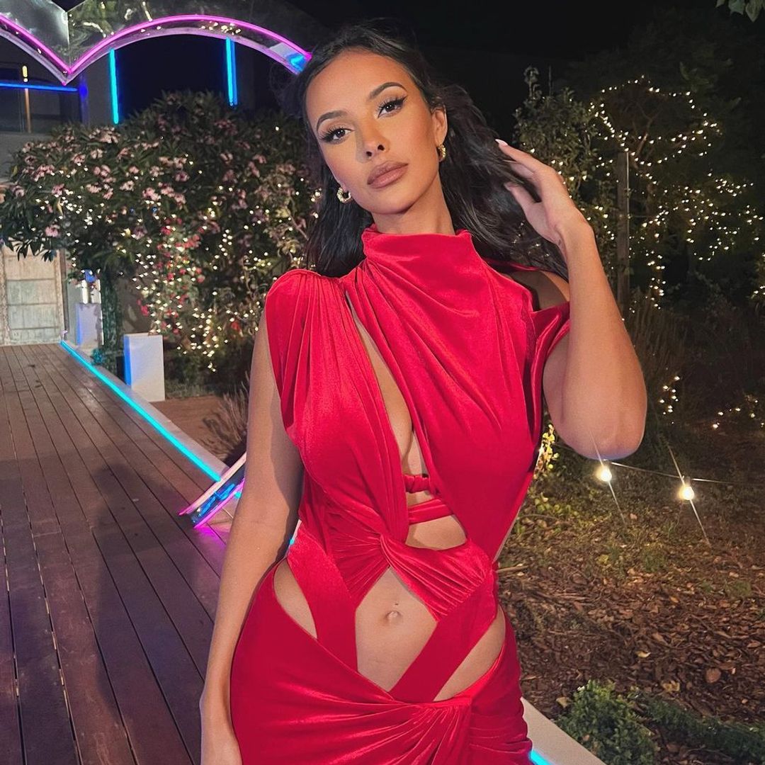 Maya Jama is a noughties dream in zesty dress with lace detail