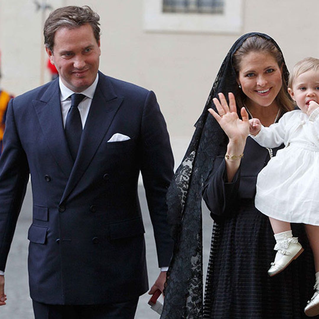 Princess Madeleine of Sweden takes daughter Leonore to meet the Pope