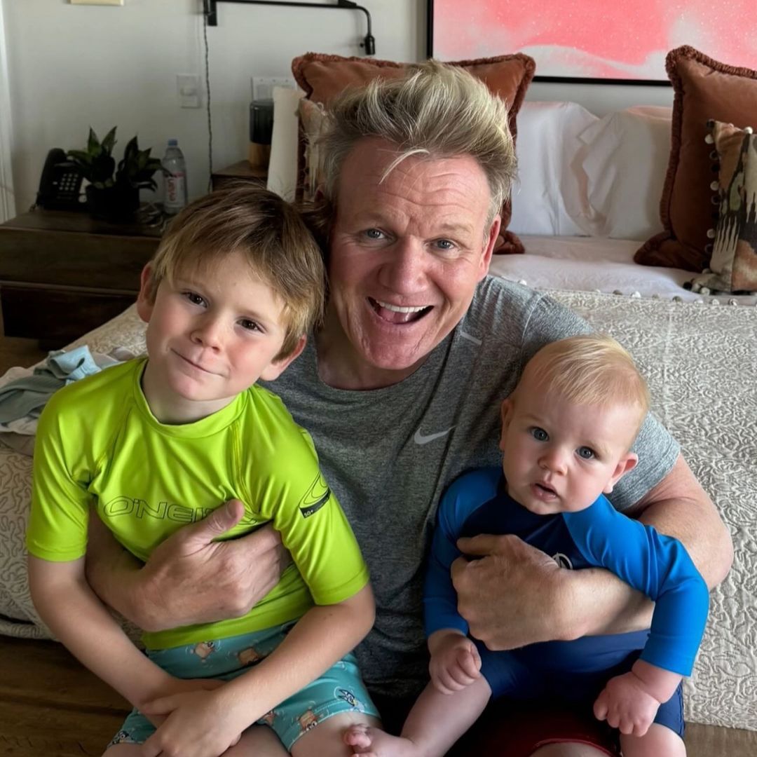 Gordon Ramsay shares glimpse inside family trip with lookalike sons Oscar and Jesse