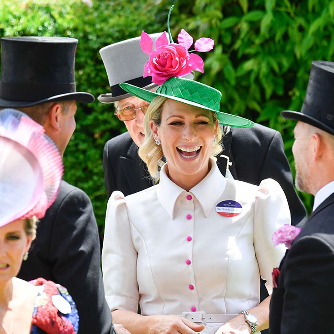 Mike and Zara Tindall ride carriage with Princess Anne on day three of Royal Ascot