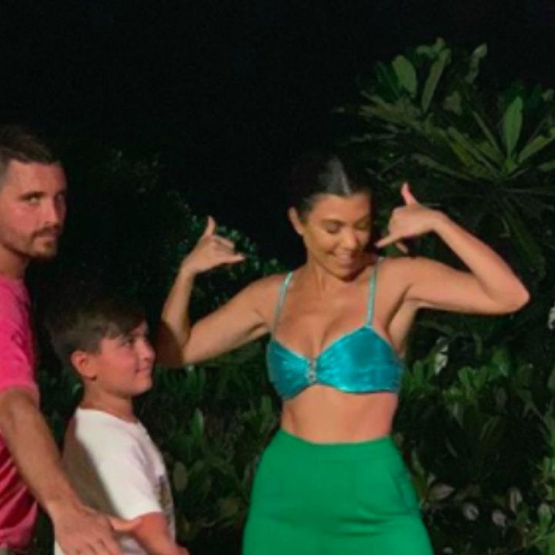 Kourtney Kardashian's son Mason is a doting big brother in adorable vacation photo