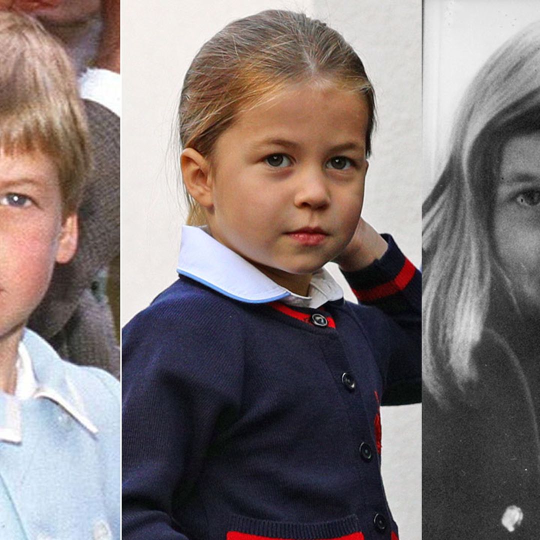 Royal lookalike: New student Princess Charlotte bears striking resemblance to William and Diana at the same age