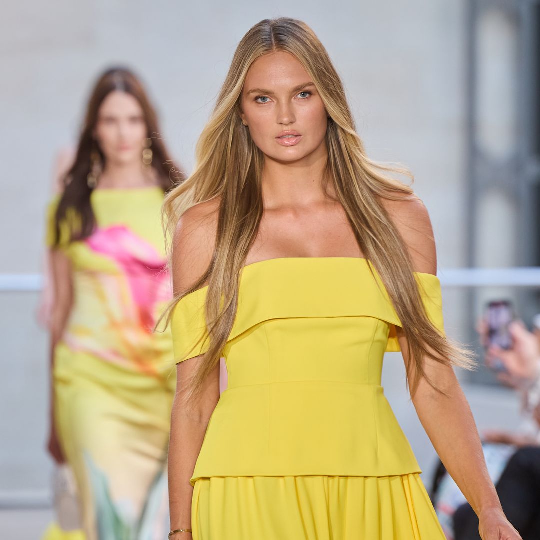 Romee Strijd closes Marc Cain show in 2026’s alternative to butter yellow