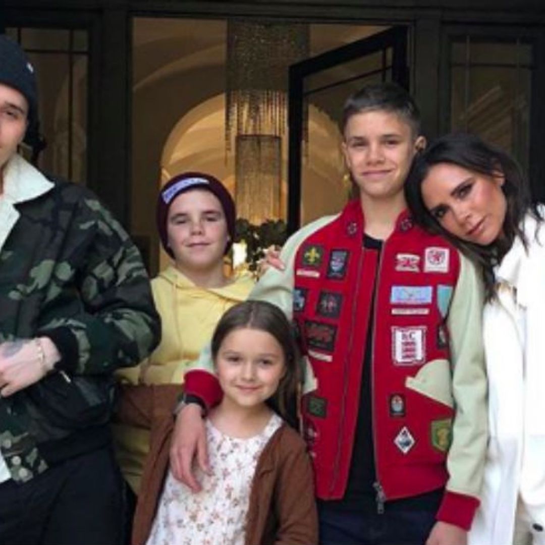 Victoria Beckham graces Vogue cover with all four of her children