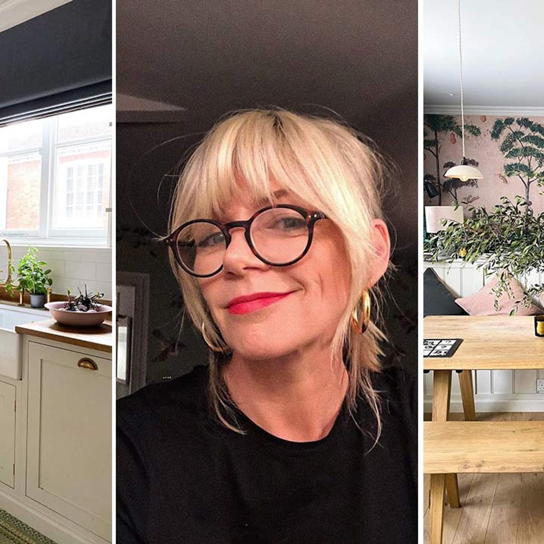 Zoe Ball's stunning tropical kitchen is a sight to behold