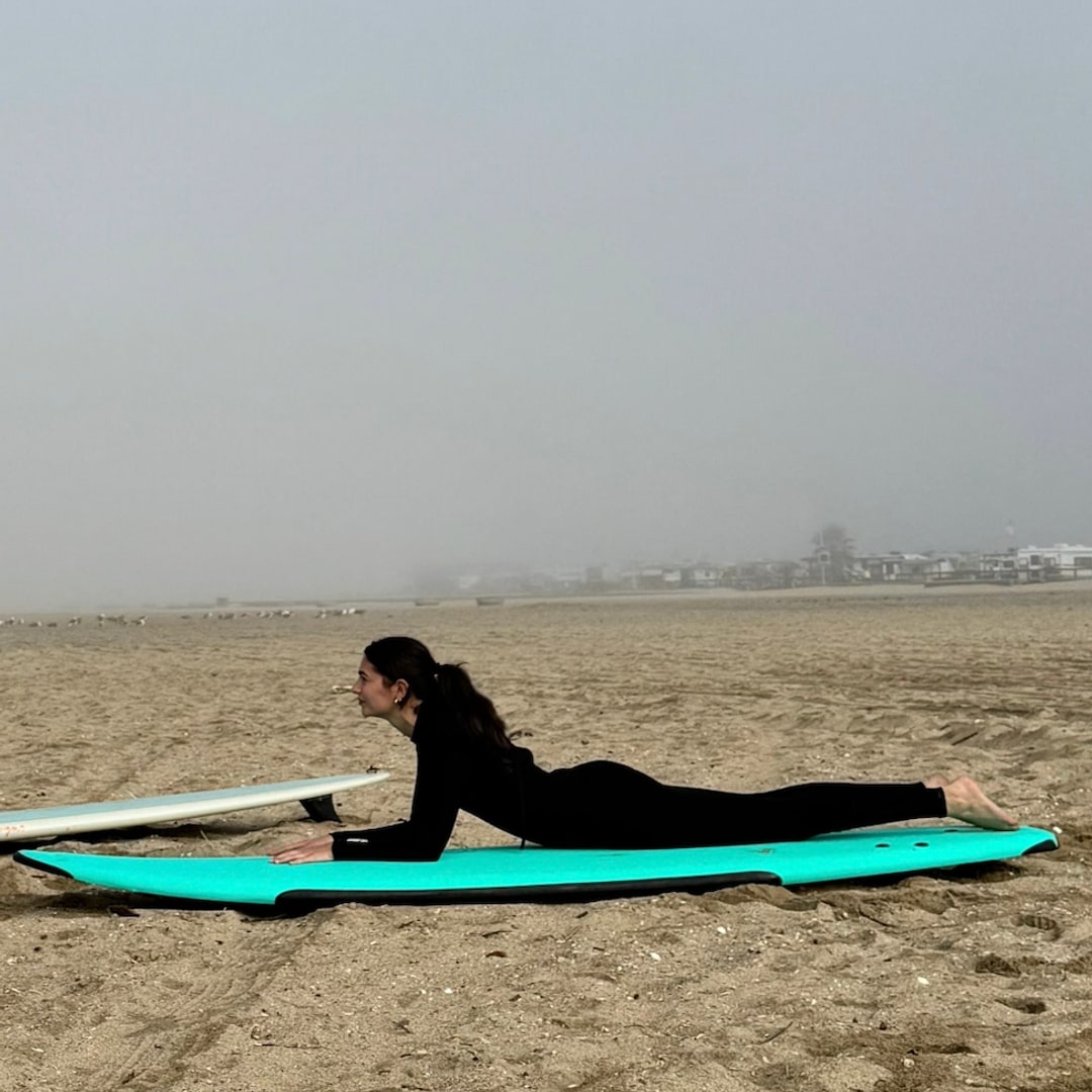 girl on surfboard