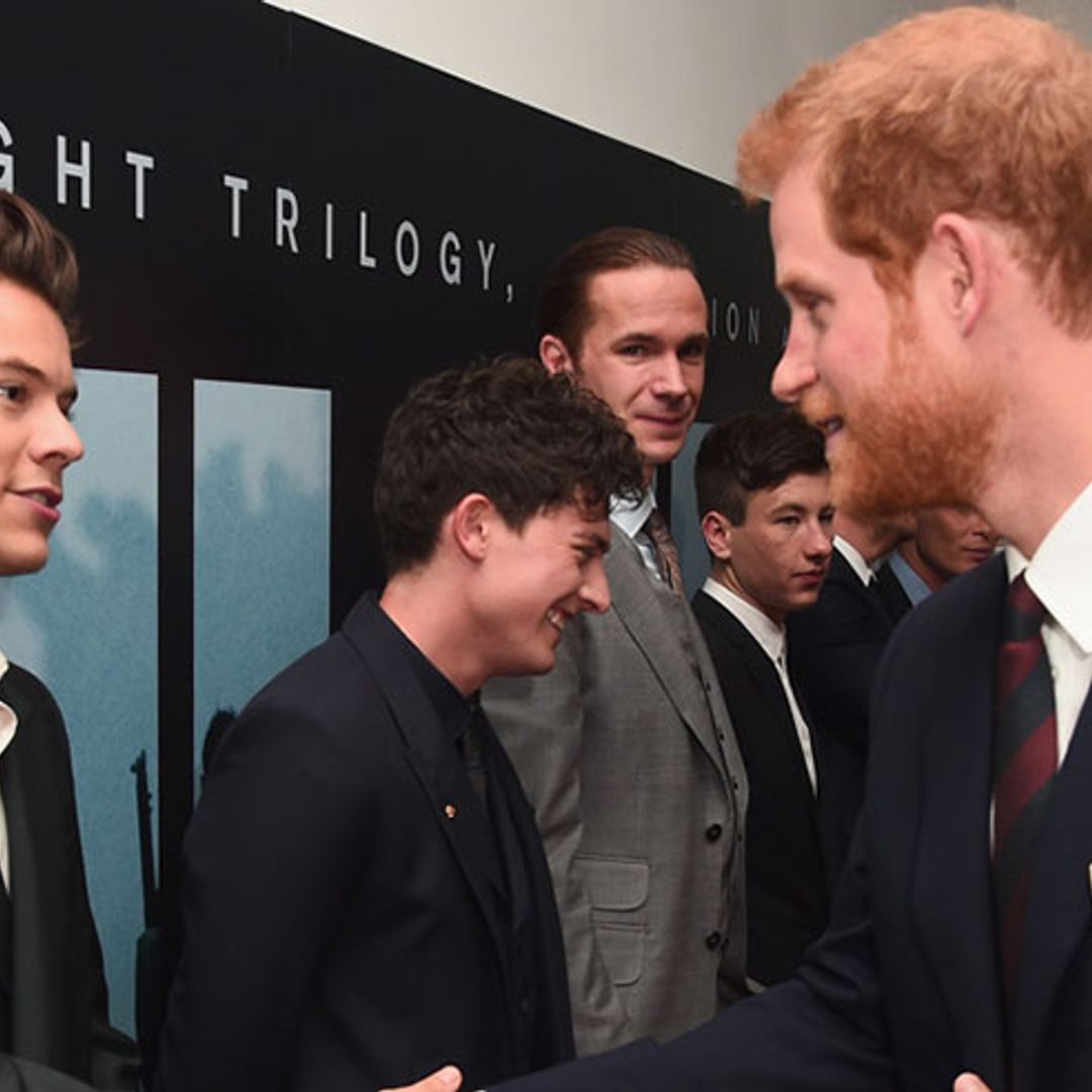 Prince Harry wears his military medals to support Harry Styles' war film Dunkirk