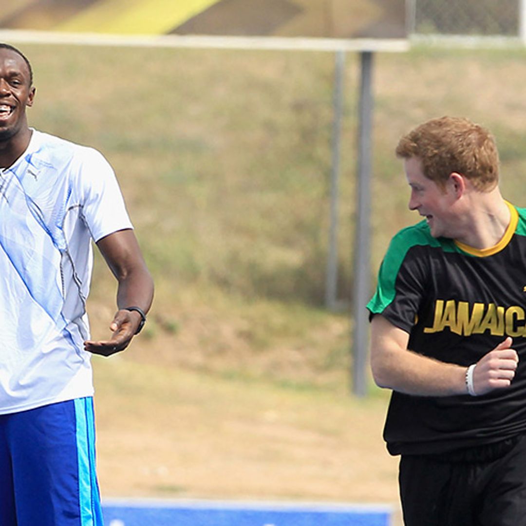 Check out Prince Harry's cheeky birthday message to Usain Bolt