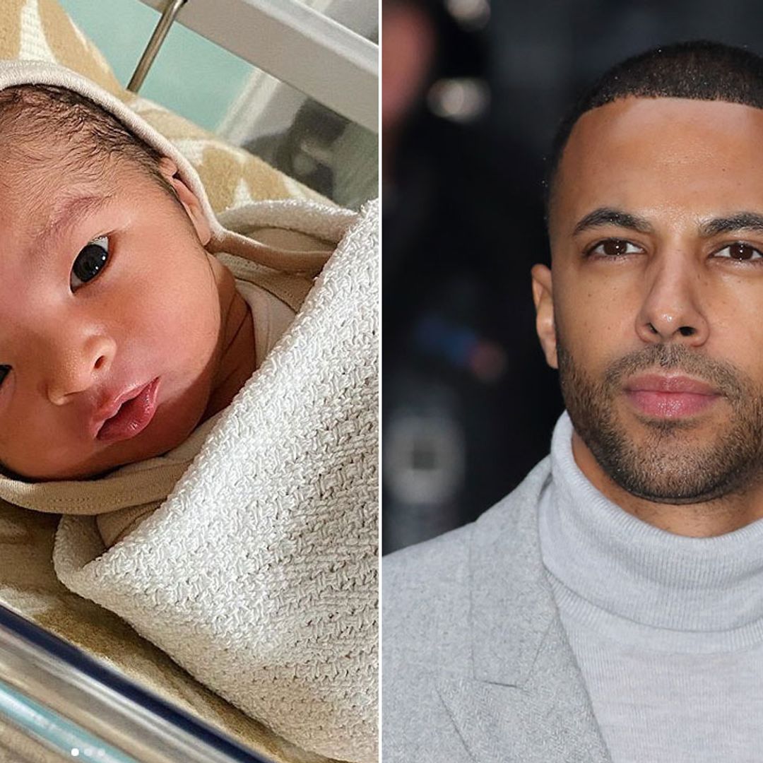 Marvin Humes shares beautiful first photo of new son at home