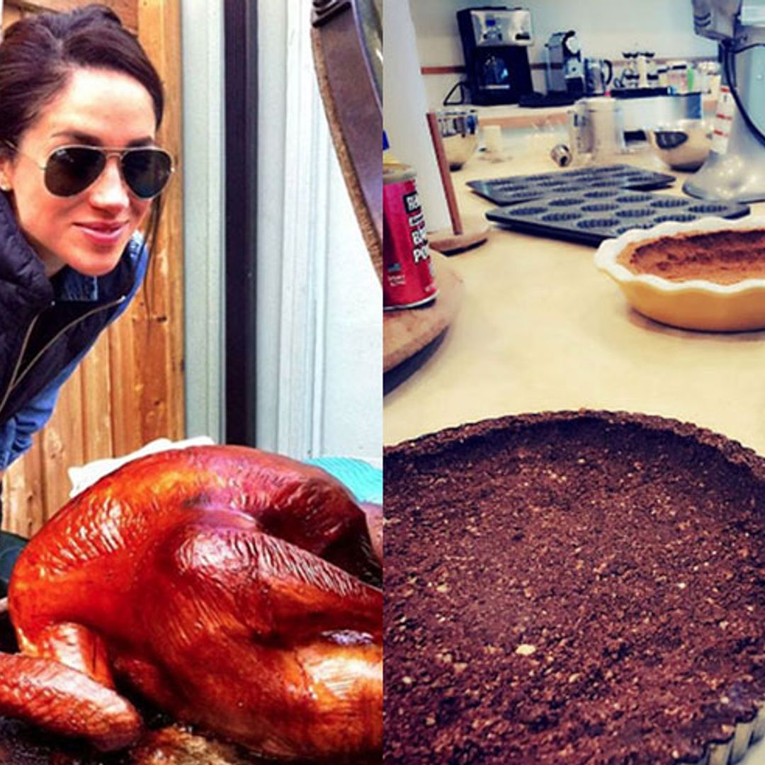 Prince Harry's girlfriend Meghan Markle leads celebrities sharing impressive Thanksgiving feasts