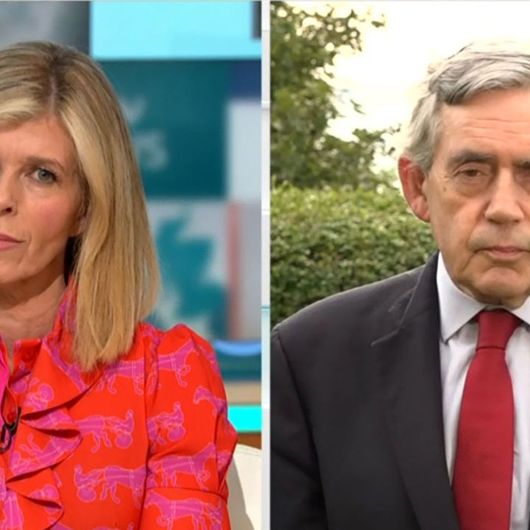Kate Garraway becomes emotional after Gordon Brown's touching message regarding Derek Draper