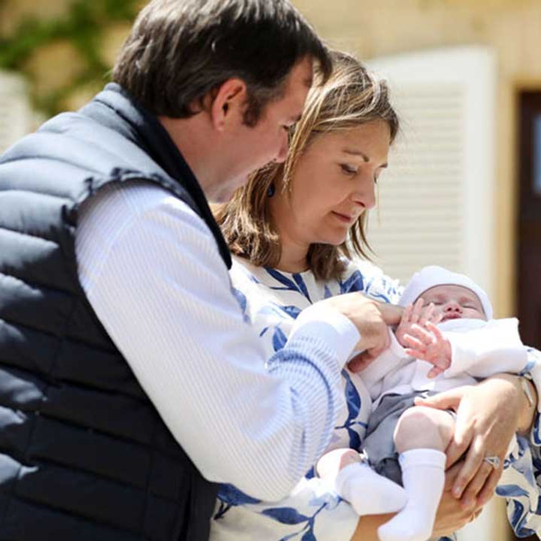 Prince Guillaume and Princess Stephanie share new photos of baby Prince Charles for special reason