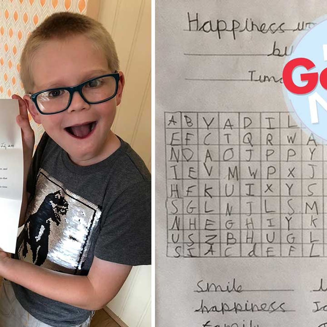 Schoolboy sends the Queen a handmade word search in case she was lonely – and was shocked when she replied