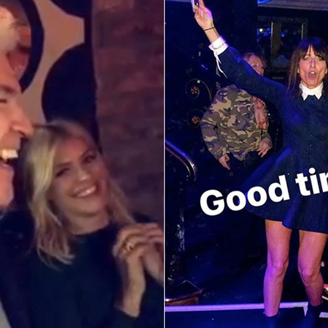 Holly Willoughby and Phillip Schofield's wild night out celebrating Davina McCall's 50th