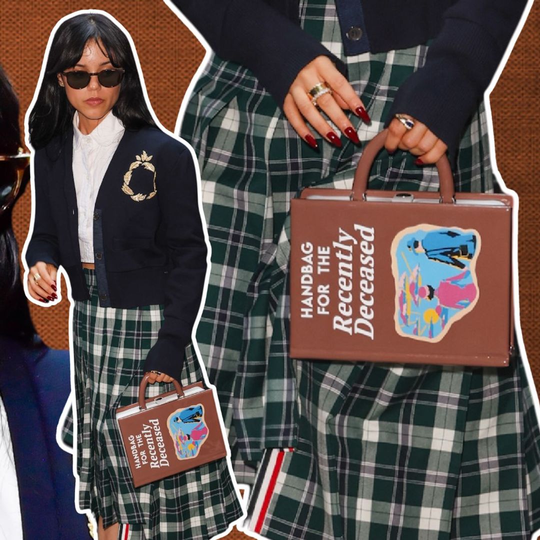 Jenna Ortega s shocking handbag for the deceased gets fans talking HELLO