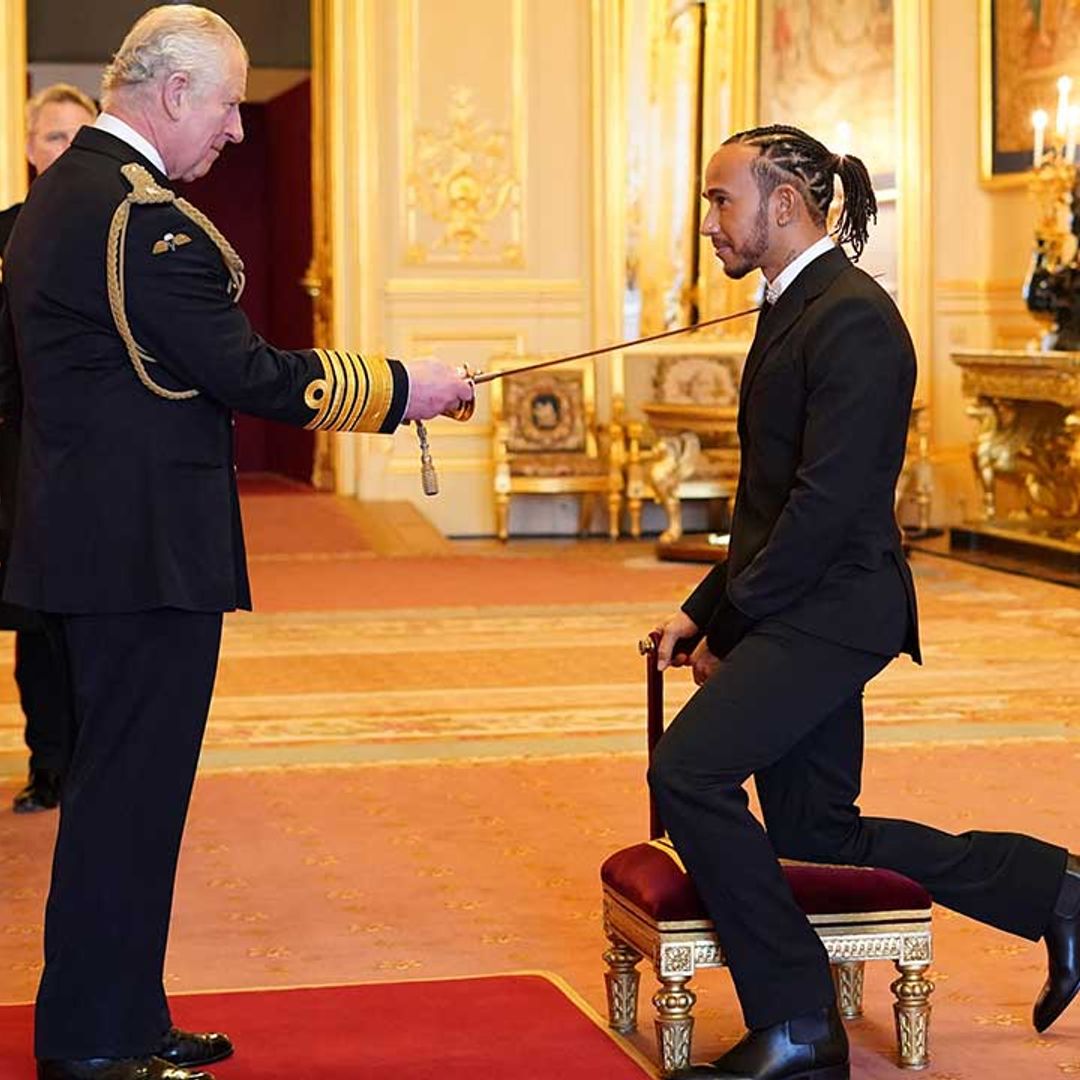 Lewis Hamilton's hilarious encounter with the Queen revealed as he receives knighthood from Prince Charles 