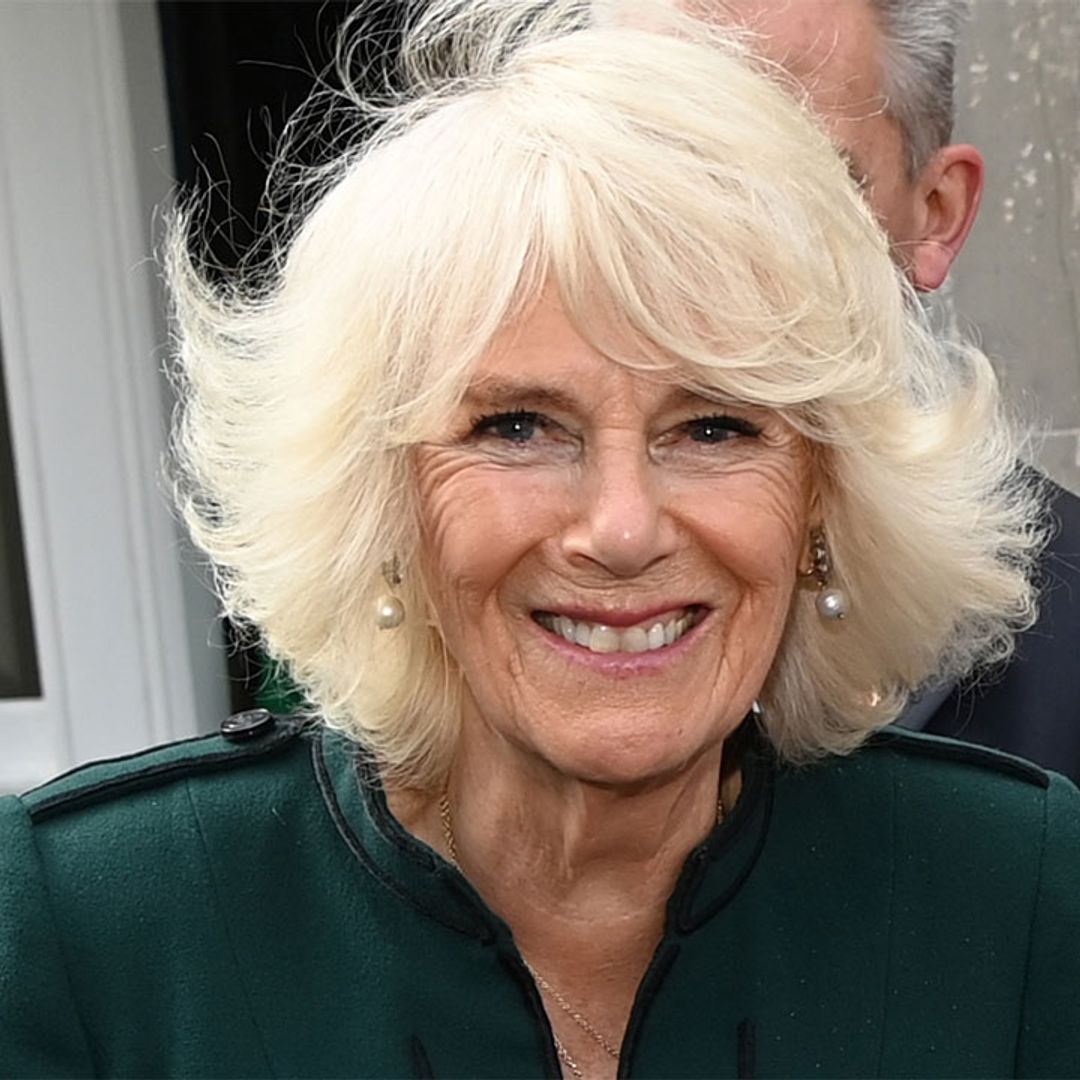 Duchess Camilla's cape jacket and pie crust blouse are the talk of Northern Ireland