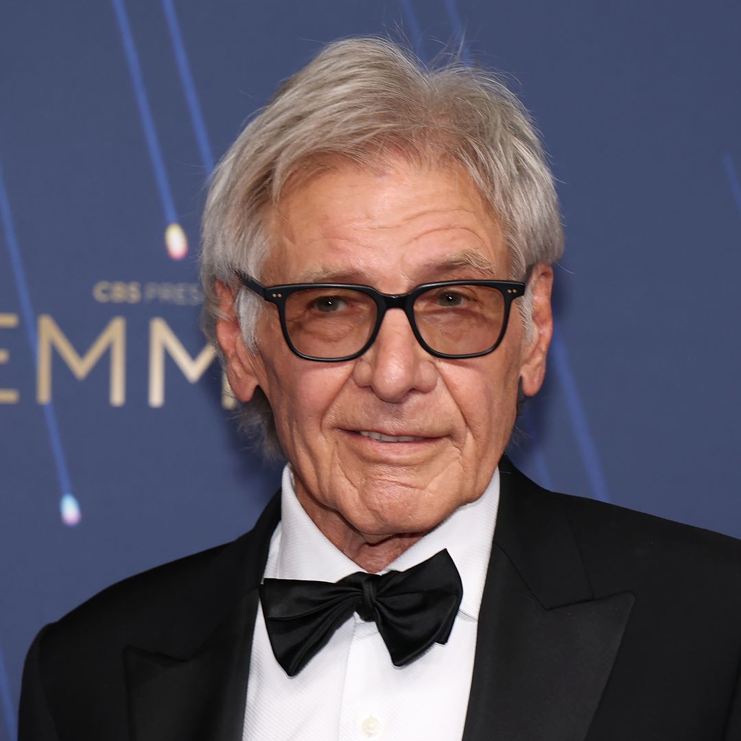 Harrison Ford's grandson towers over famous dad in rare family photo