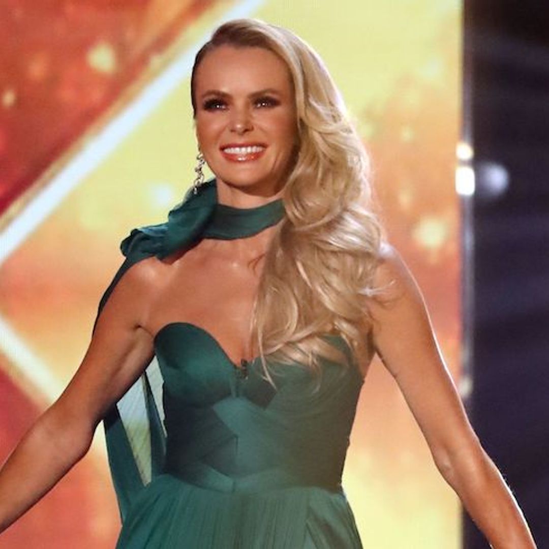 Amanda Holden just had a major Angelina Jolie moment in this emerald green gown