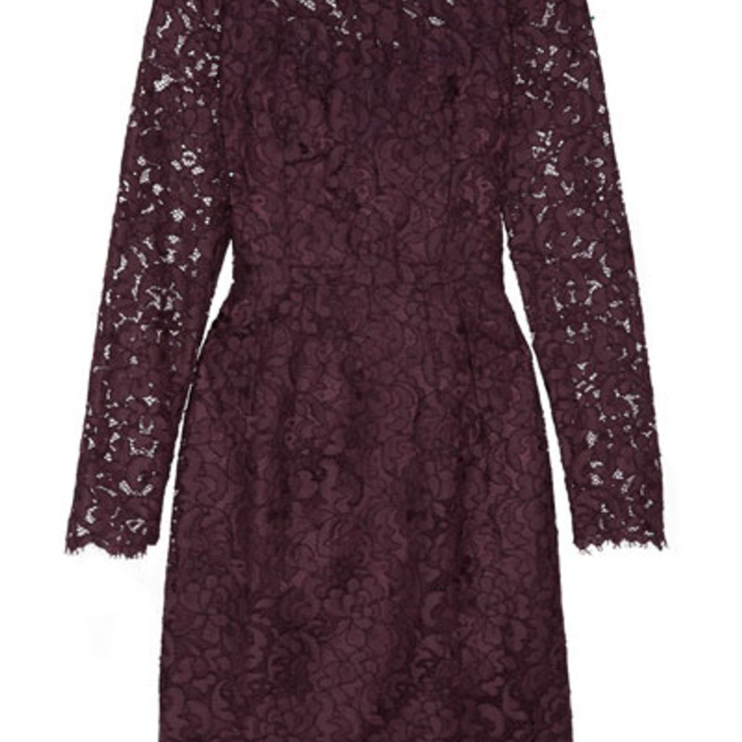 Kate coordinates with husband William in dark purple Dolce & Gabbana dress