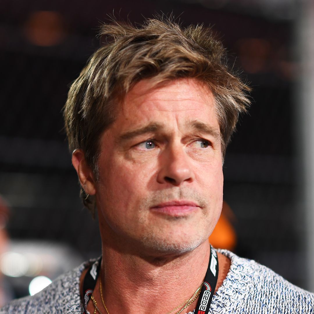 Brad Pitt makes rare joint outing with girlfriend Ines de Ramon as couple hold hands at Grand Prix
