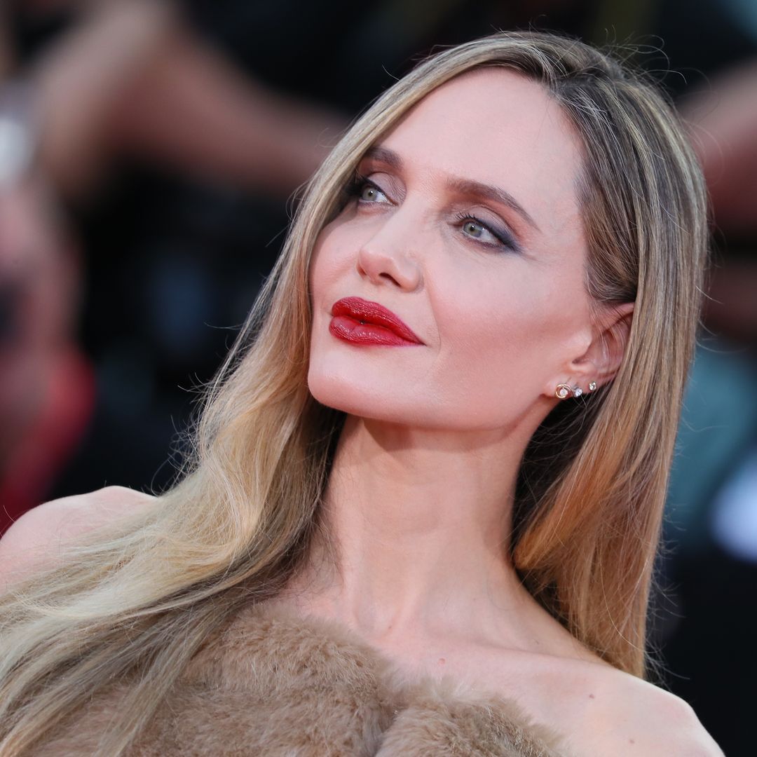 Angelina Jolie looks sublime in nude dress after narrowly avoiding Brad  Pitt run-in | HELLO!