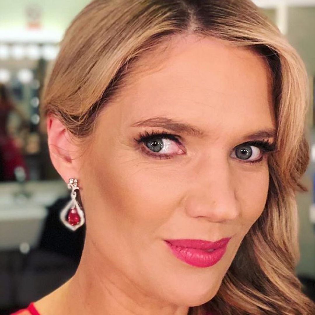 Charlotte Hawkins' star-covered tulle dress is a Christmas party show-stopper