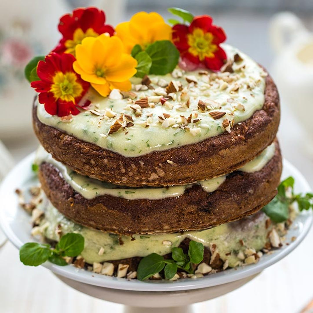 This vegan carrot cake recipe will convince you to try watercress cream cheese frosting - the new super-food craze