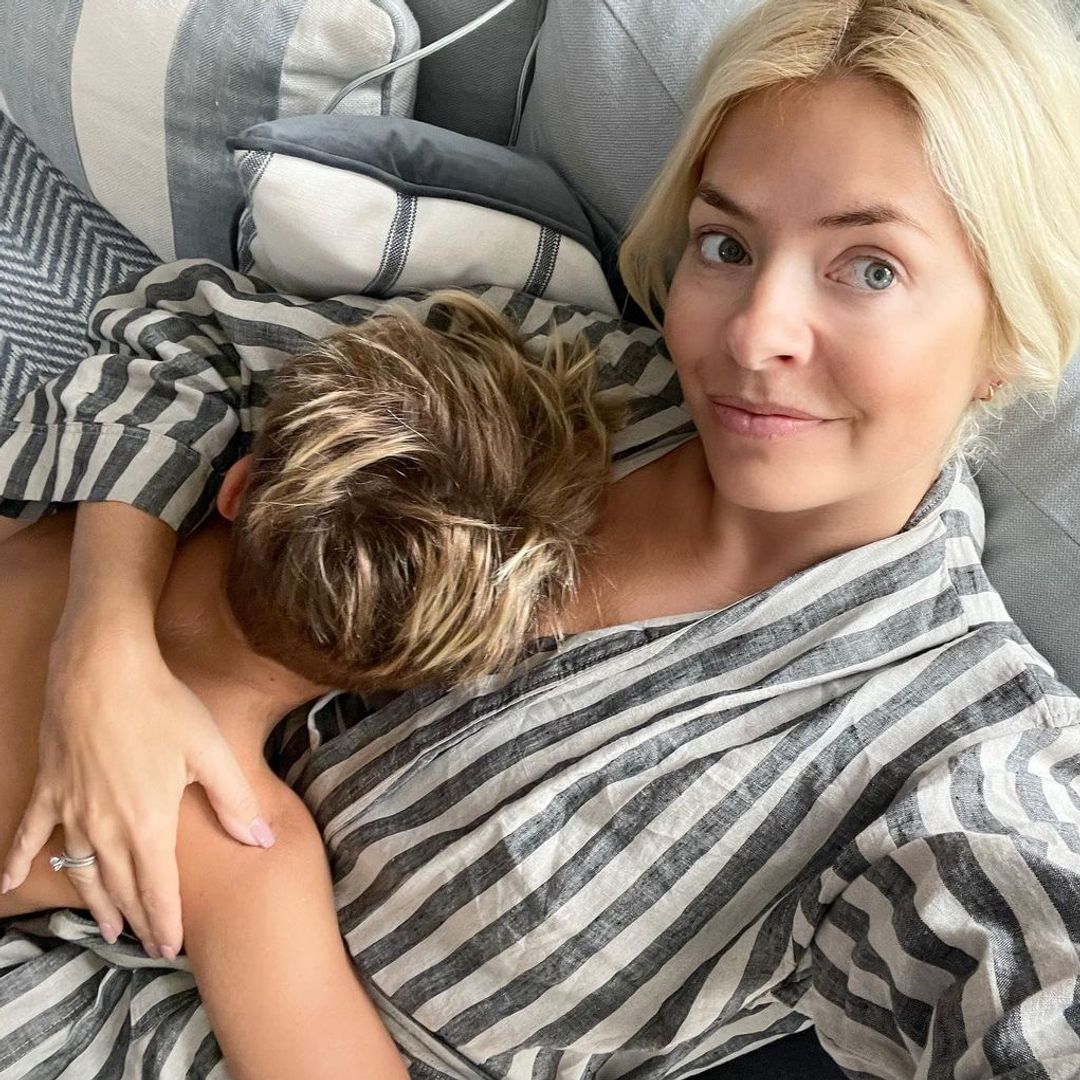 This Morning's Holly Willoughby cuddles up to rarely-seen son Chester in new selfie