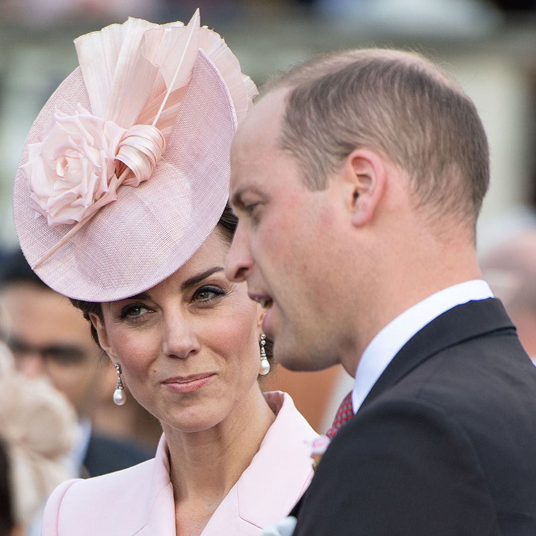 The sweet way Prince William matched Kate's outfit at the royal garden party