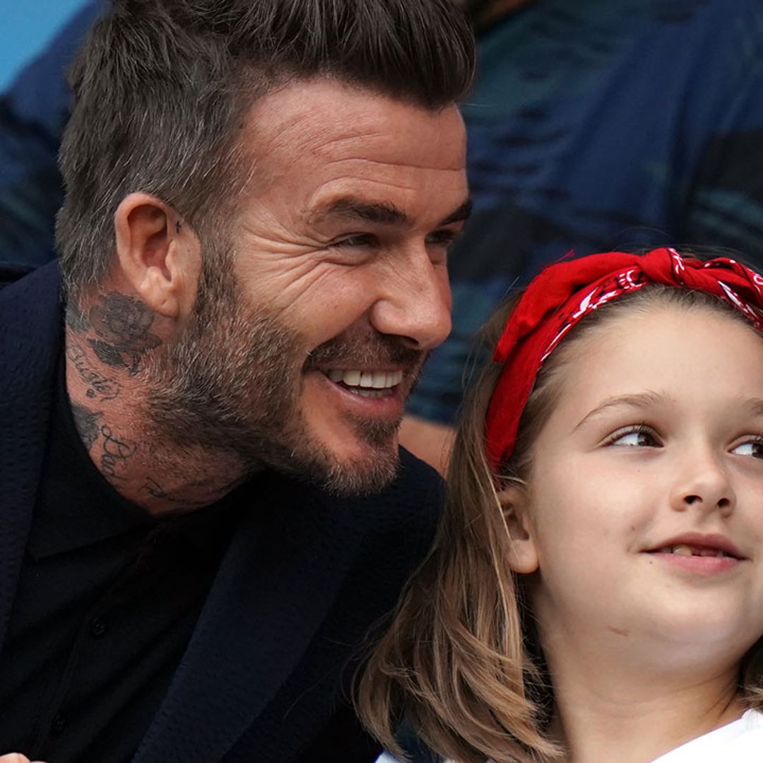 Harper Beckham is dad David's double with her brand new look