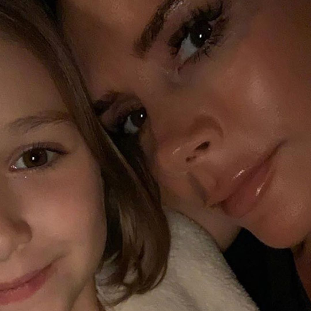 Victoria Beckham and Harper twin for a girls night out - and Harper looks SO grown up