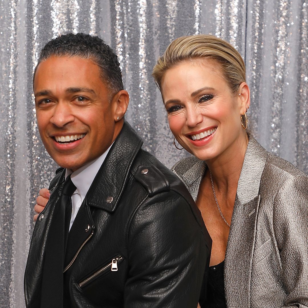 Amy Robach and T.J. Holmes cozy up to each other in photos from beachfront vacation