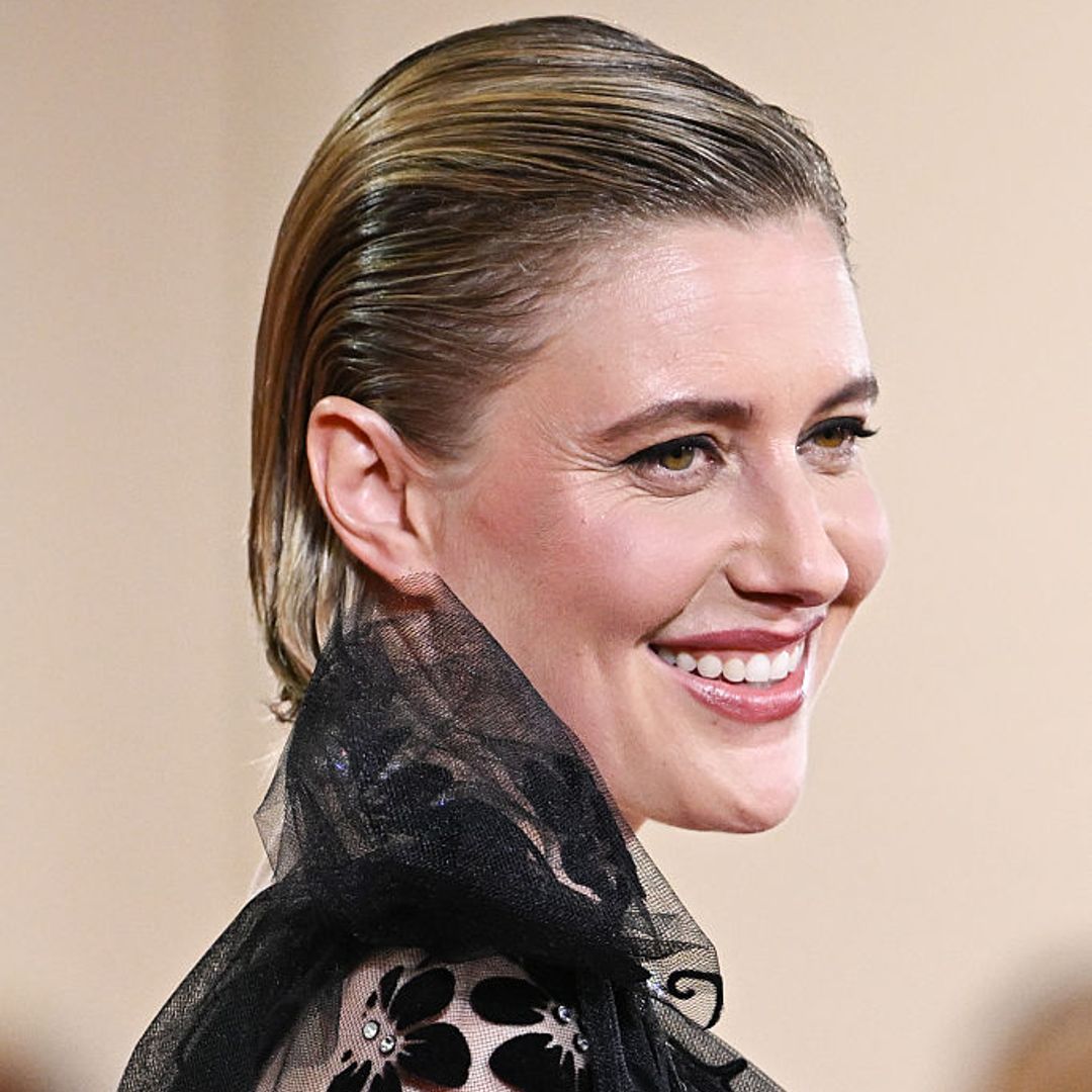 Greta Gerwig  attends the "Jay Kelly" red carpet during the 82nd Venice International Film Festival on August 28, 2025 in Venice, Italy. (Photo by Stephane Cardinale - Corbis/Corbis via Getty Images)