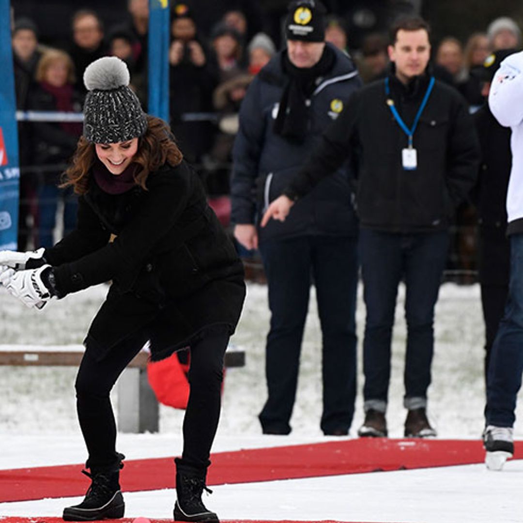 Competitive Prince William and Kate go head-to-head at hockey – find out who won!