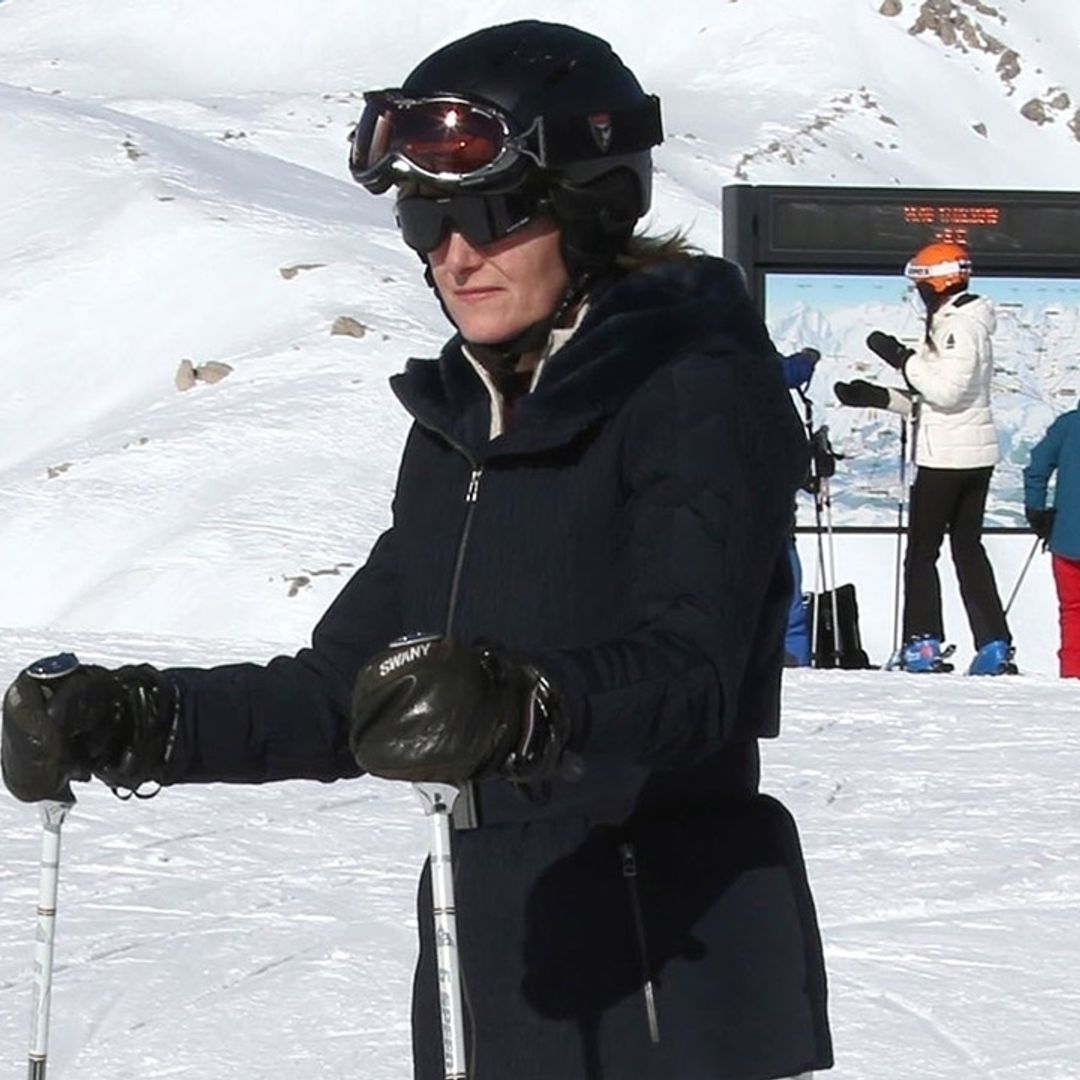 The Countess of Wessex is the ultimate snow bunny in chic skiing outfit