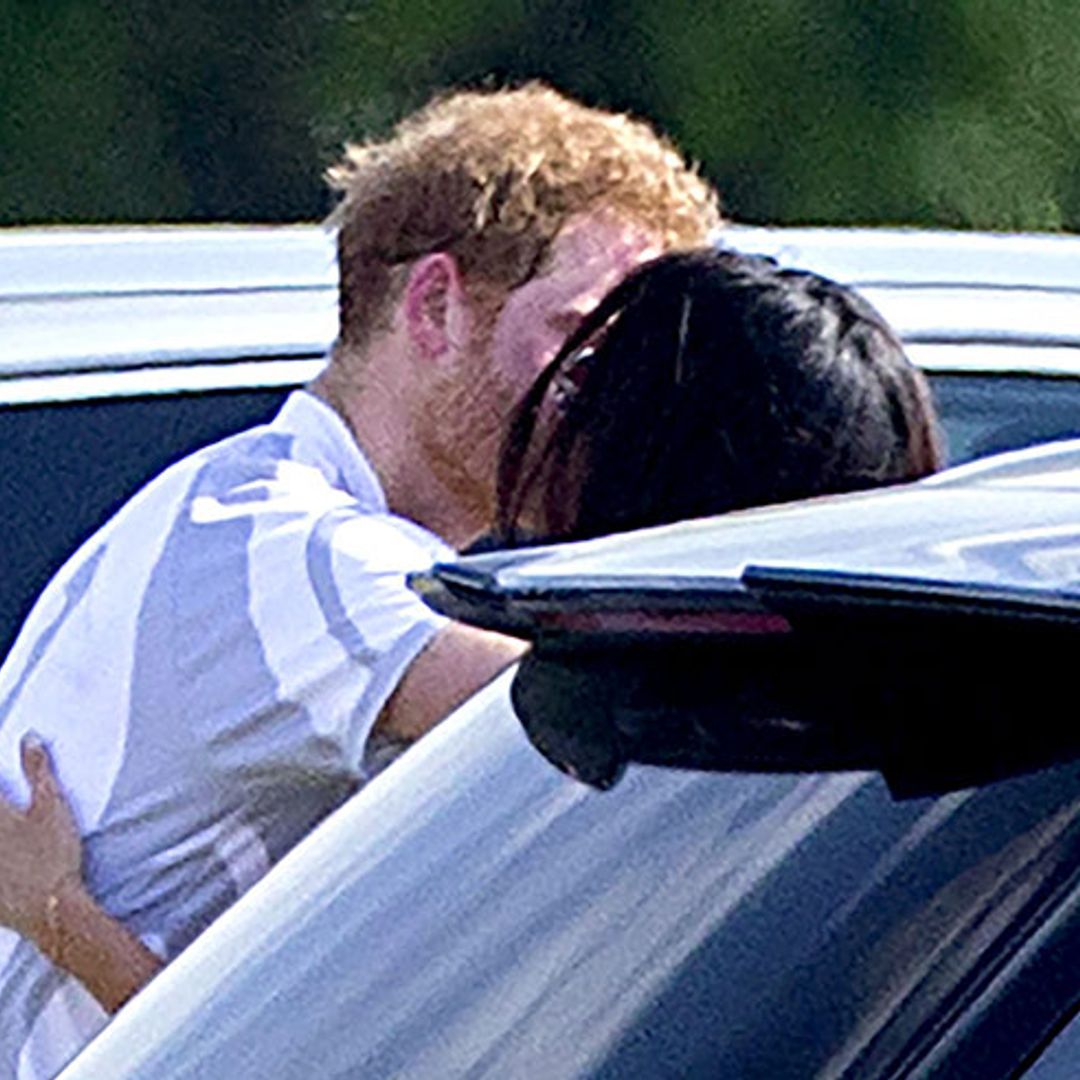 Prince Harry and Meghan Markle share kiss – see the sweet pictures!
