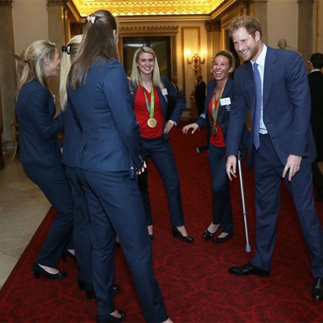 Prince Harry can hold his own with the British women's hockey team: 'He's big on banter'