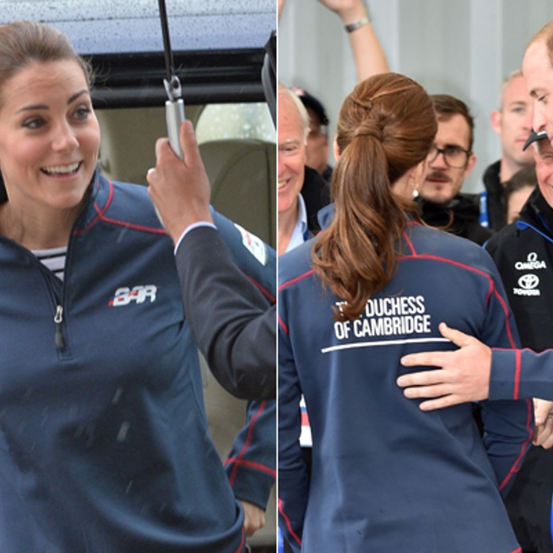 Prince William and Kate Middleton wear matching personalized fleeces