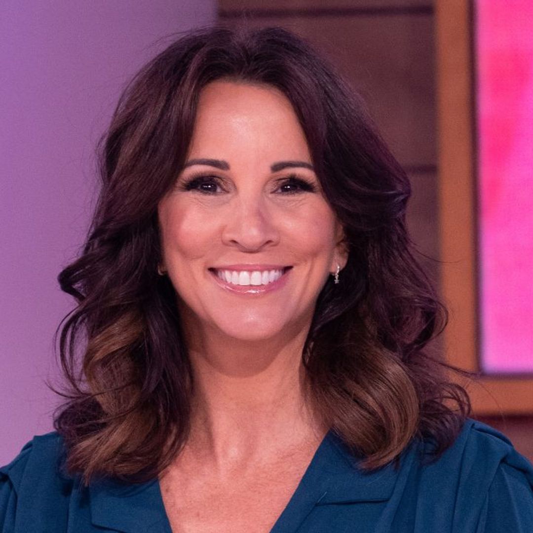 Andrea McLean shows off her natural grey hair