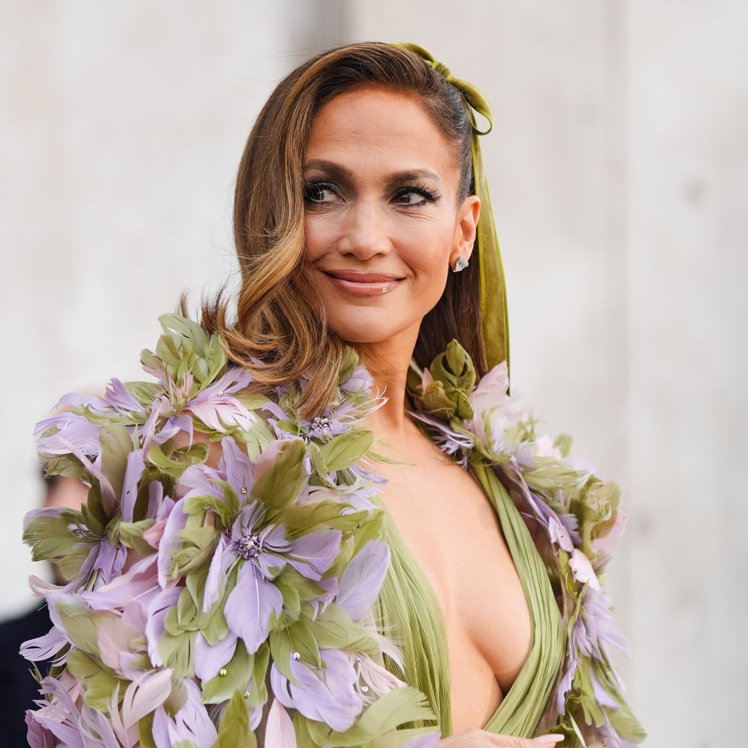 Jennifer Lopez stuns in opinion-dividing green and pink outfit