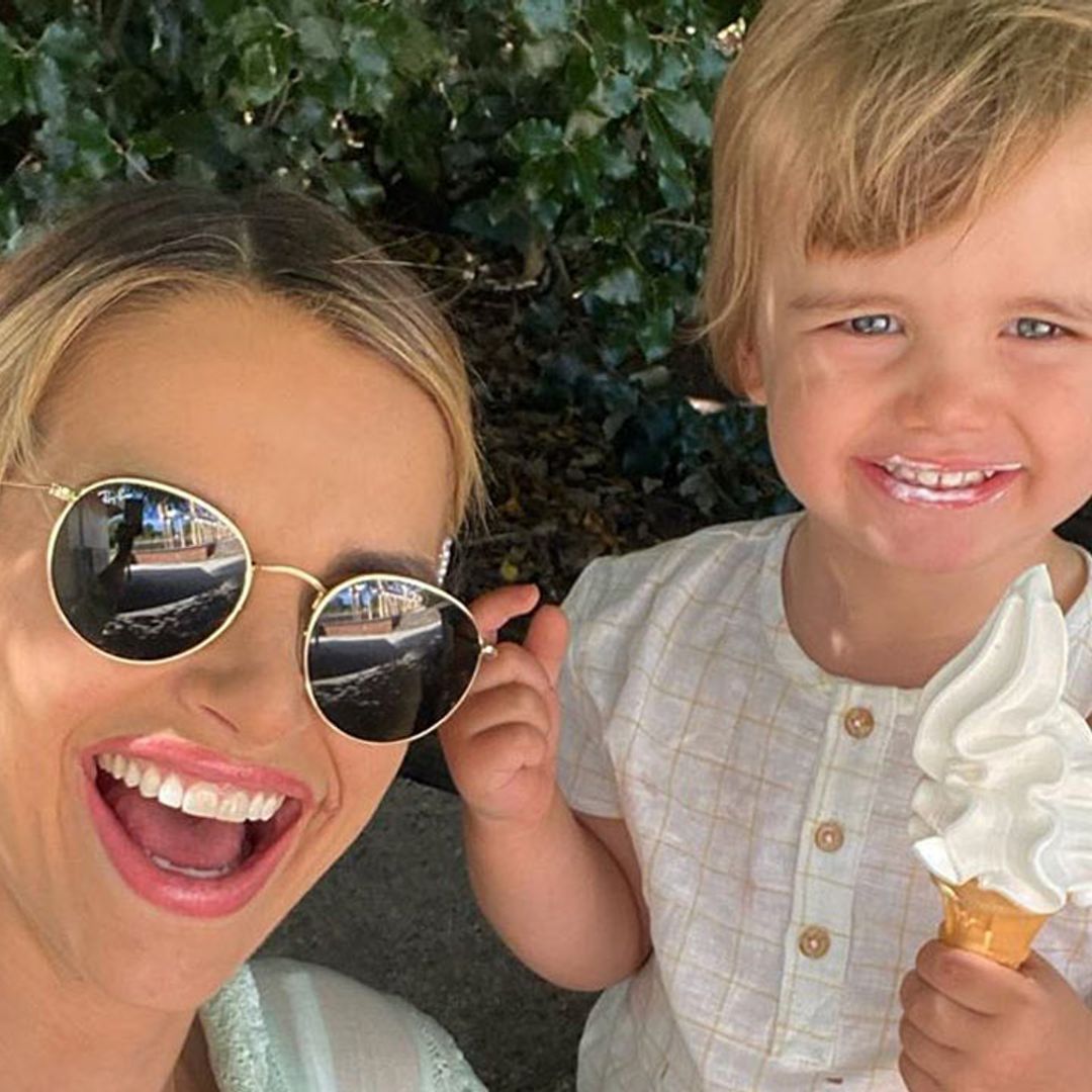 Vogue Williams' son Theodore raids her wardrobe - and the results are too adorable