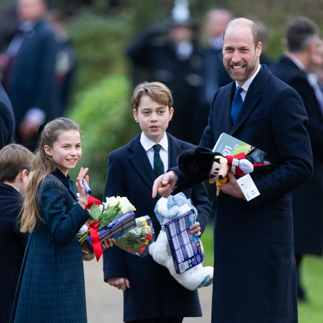 Prince William has George and Charlotte in giggles in moment you might have missed