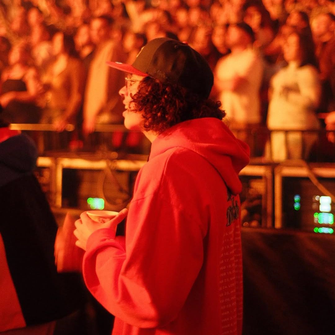 Bysael Martínez Ocasio captured during his brother Bad Bunny's concert, shared on Instagram