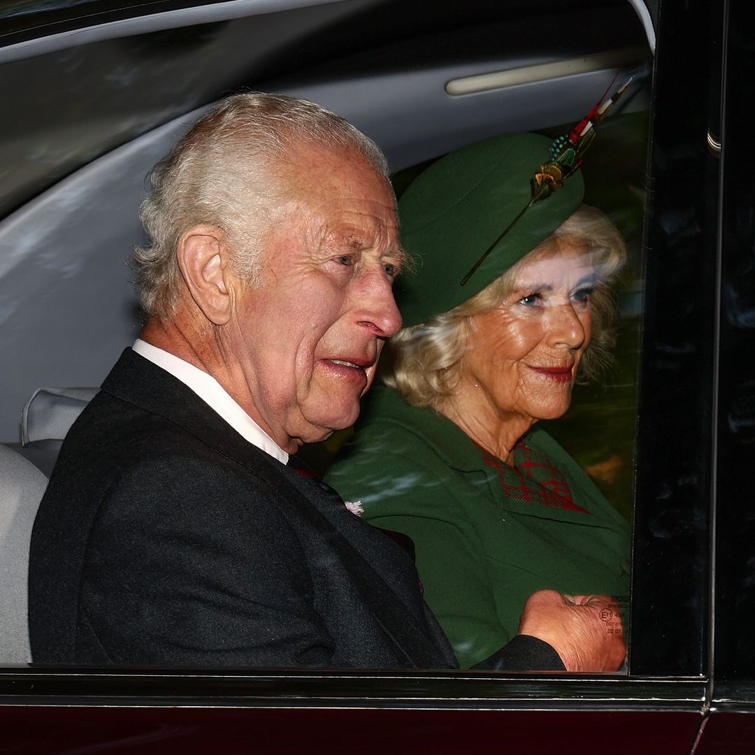 King Charles puts on a brave face at church service on anniversary of Queen's death - photos