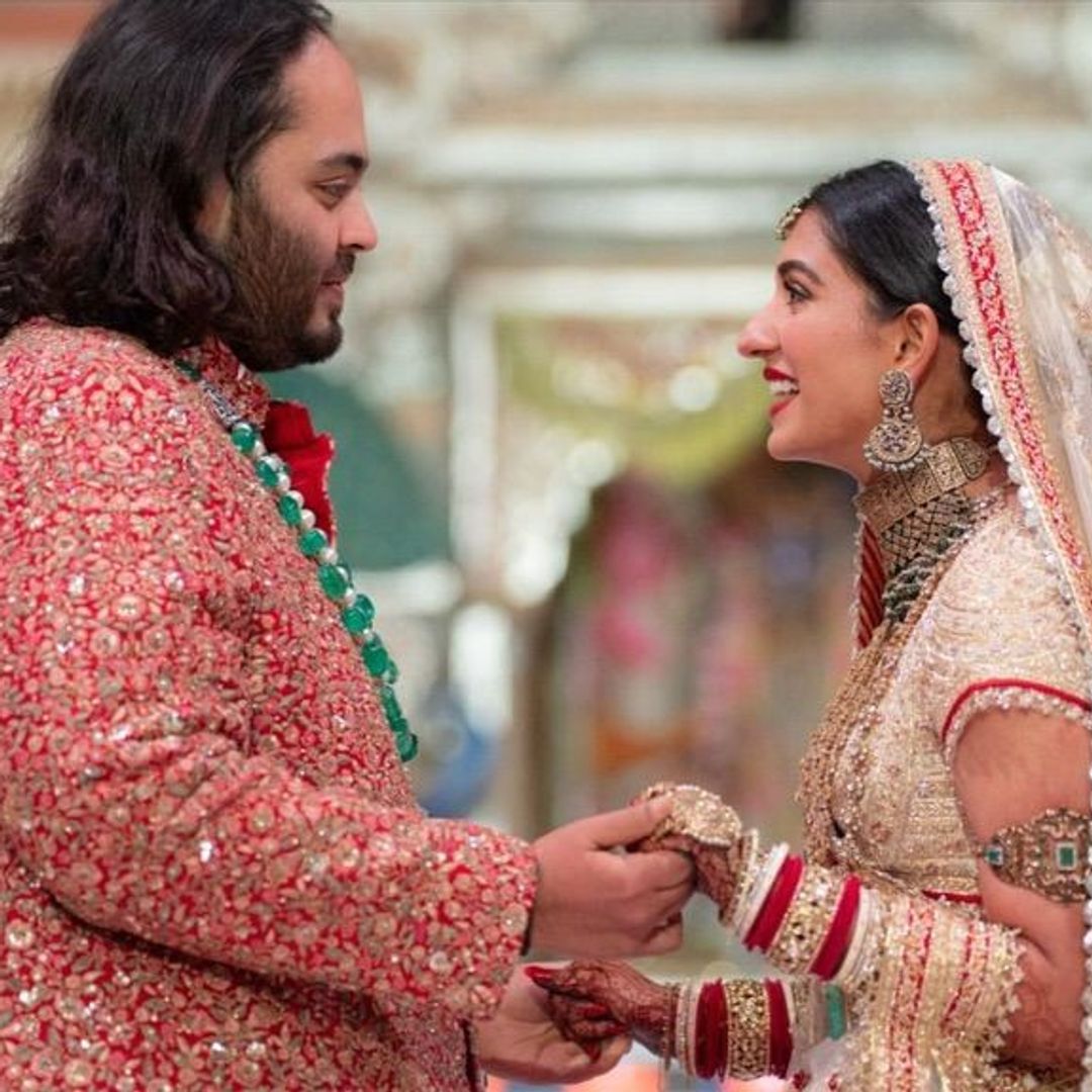 Radhika Merchant marries Indian billionaire's son Anant Ambani in breathtaking bejewelled look